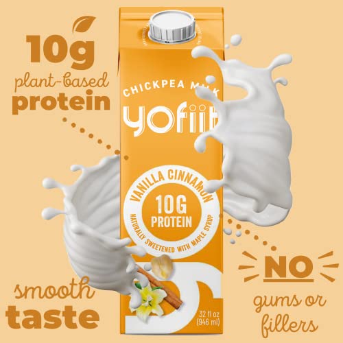 Yofiit Vanilla Cinnamon Plant Based Milk With Pea Protein And Flax - More Protein Than Almond Milk - Non Dairy Coffee Creamer thumb #2