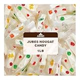 Jubes Nougat Candy with Fruity Jelly Beans 1lb Colorful Fruity Fresh Delicious Individually Wrapped Nougat Candy Treats Gluten Free 16lb by ASOZI