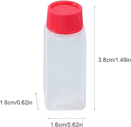Miniatura 2 de PRETYZOOM 100 mini botellas de condimentos, recipientes pequeños para salsas, paquetes de condimentos con botellas pequeñas de 0.2 onzas para