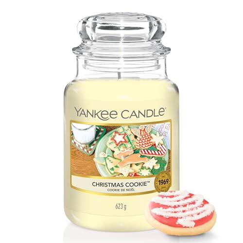 Yankee Candle Scented Candle | Christmas Cookie Large Jar Candle | Long Burning Candles: up to 150 Hours