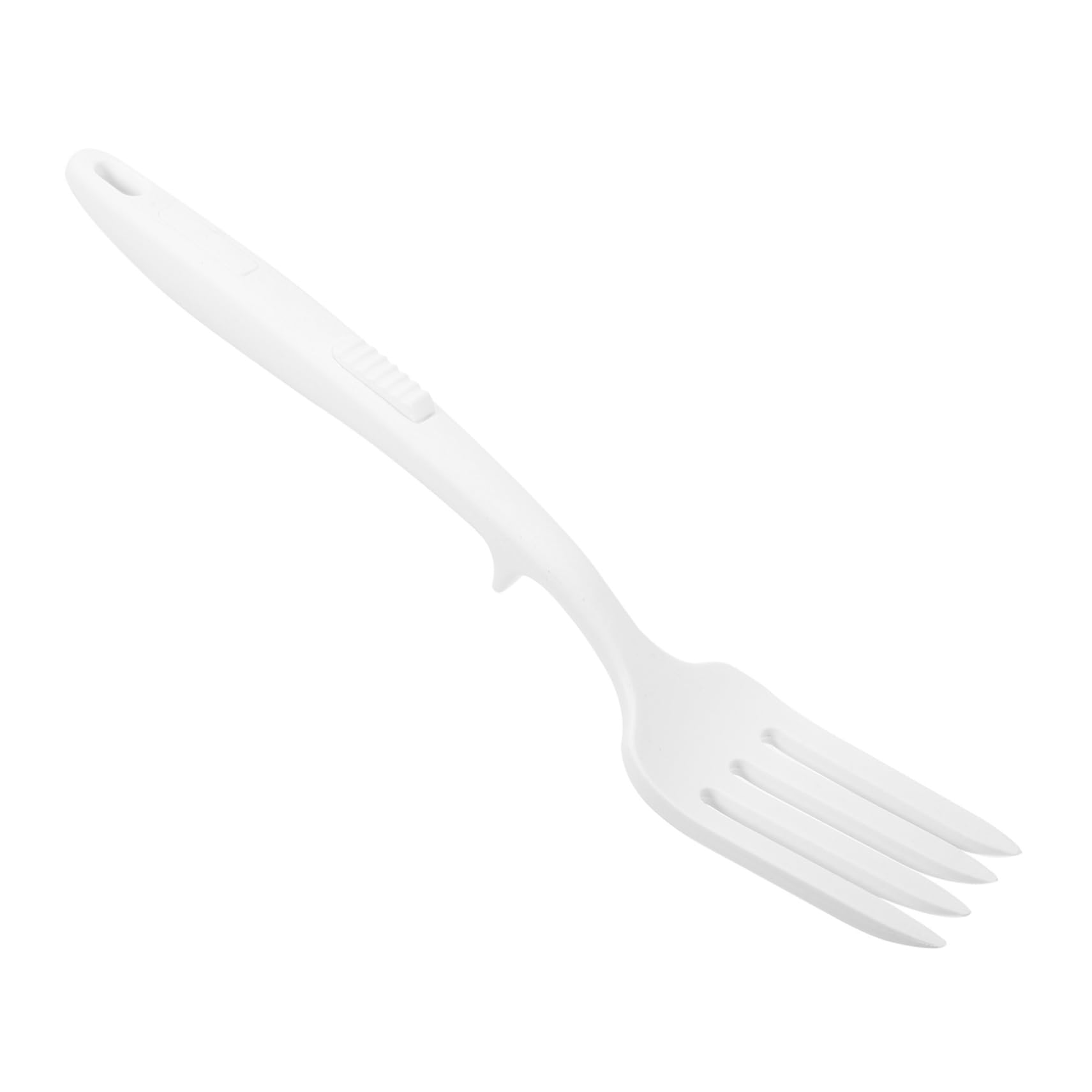 FUNOMOCYA Silicone Fork Cooking Fork Pasta Chow Mein Noodles Reusable Food Fork Wear-resistant Fork Kitchen Dinner Fork Fork for Cooking Multifunction Suite White Kitchen Cooking Fork