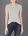 Lacoste WomensL.12.D Slim Fit Stretch Mini Pique PoloSilver Grey Chine36