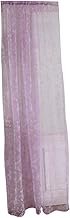 Yardenfun 1 PC Cortinas Florais Persianas Transparentes Cortinas Transparentes Cortinas De Voile Cortinas De Tule Janela Triagem Flores Roxas Transparentes