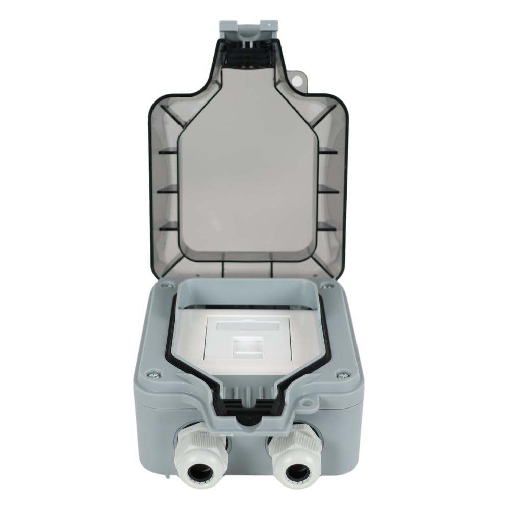 Boîtier RJ45 mural étanche IP 66-1 port | Cat.6A, Prise RJ45 1 port murale étanche équipée catégorie 6A