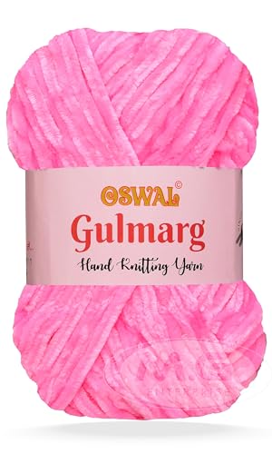 Image of M.G Chunky Velvet Yarn, Gulmarg XV 100 GMS - Best Used with Knitting and Crochet Needles - Wool Yarn for Knitting - M Art-BACC