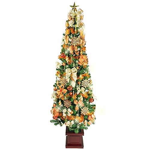 Amazon | クリスマス屋 クリスマスツリー3m スリム 木製ポット LED