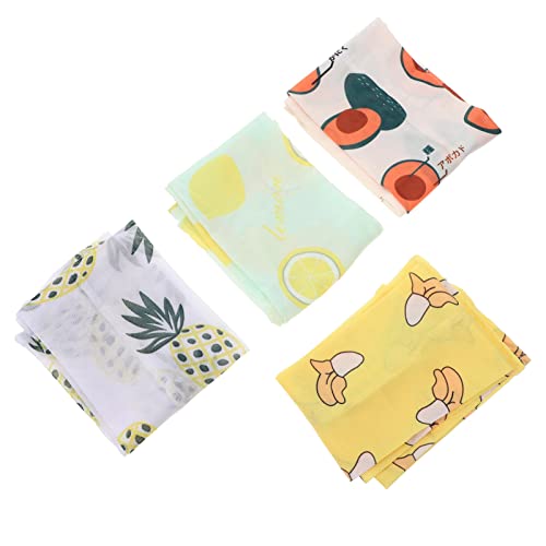 Didiseaon 4 Pares UV Sun Protection Arm Mangas Frutas Padrão Summer Sports Sports Arm Sleeve Tattoo