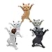 Produktbild Dancing Cats Stiftehalter, kreativer Sarg-Tänzer für Schreibtisch oder Heimdekoration, Ornamente, kleine Gegenstände, Aufbewahrung, niedlich, funktionierende Katzen, 5 Stück