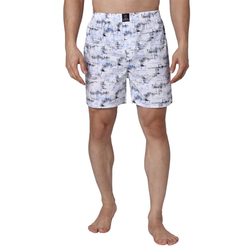 Image of Urban Scottish Ultra-Comfortable Men's Boxer Pants (Pack of 3) - 100% Cotton Material with A Stylish Print - Soft and Stretchy Elastic Waist Band - Dynamic Movement and Hardwearing Stitching