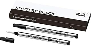 Montblanc Rollerball LeGrand Refills (F) Mystery Black 105166  Refill Cartridge Exclusively for The Meisterstück LeGrand Rollerball Pen  2 x Black Pen Refills