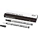 Montblanc 105166 Recharge pour Stylo Rollerball Meisterstück LeGrand de Montblanc - 2x Noir Mystère (Mystery Black), F - Taille Fine
