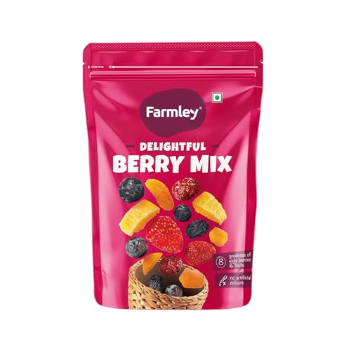 Farmley Berries Mix 160g | 8-In-1 Healthly Snacks Contains Cranbe...