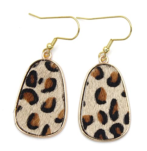 Boucles d'oreilles fausse fourrure à pois pour vos soirées