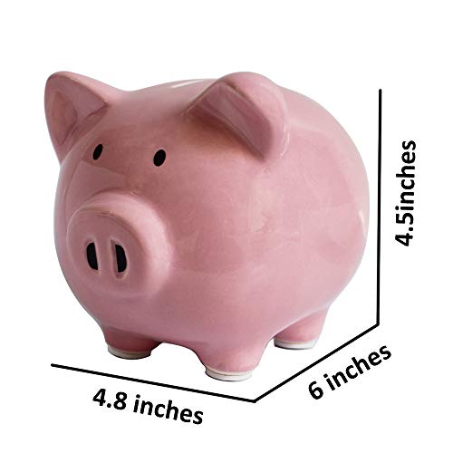 Pink Piggy Banks, Piggy Bank For Girls Boys Kids A New Piggy Bank For Boys,Girls,Kids,Adult Coin Bank (Pink) #TOP5
