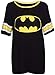 Price comparison product image Crazy Girls Womens 85 Print Baggy T Shirt Short Sleeve Varsity American Baseball Sport Top (UK16/18, Black-Batman Print Top)