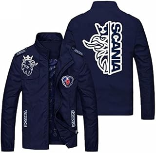 Men's Jackets Cycling Jerseys For Scania Print Long Sleeve Outerwear New Thin Windproof Sweatshirts Casual Zip Clothing Coats Tops-B||6XL