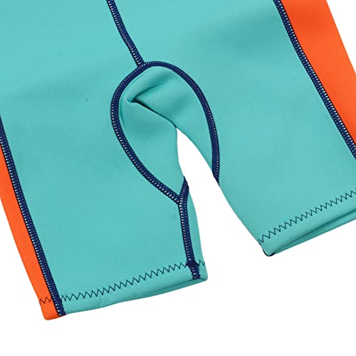 Maiô de uma peça, material de neoprene adequado para a pele, roupa de mergulho infantil resistente a