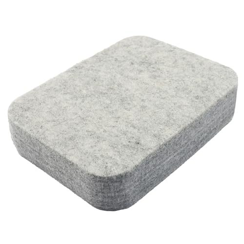 Verkelly Needle Felting Pad – Natural Wool Mat, 4.64 x 3.34 x 1 Inch Eco-Friendly Felting Block, Thick and Sturdy Base for All Your Felting Projects