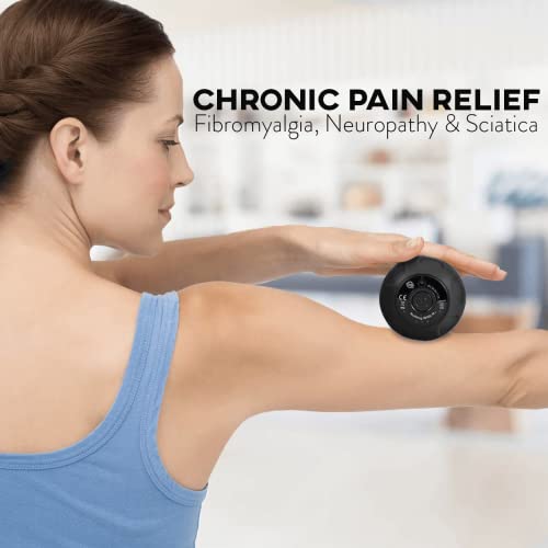 Rolling With It Vibrating Peanut Massage Ball - Deep Tissue Trigger Point Therapy, Myofascial Release - Handheld, Cordless - 4 Intensity Levels - Dual Lacrosse Ball Vibration Massager (Black) #TOP2