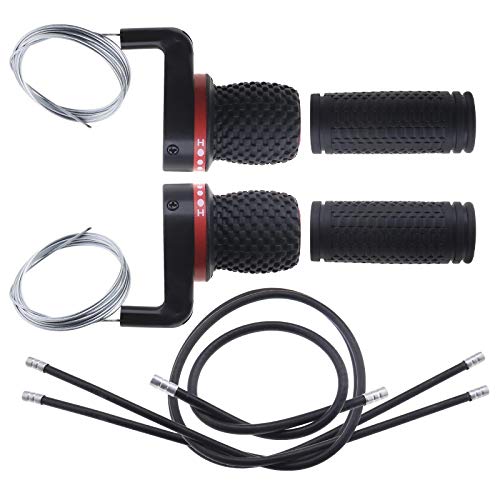 YINETTECH Kit de réparation de levier de vitesse avec poignées et câbles pour VTT et vélo de route universel – 3 x 6 (18) vitesses