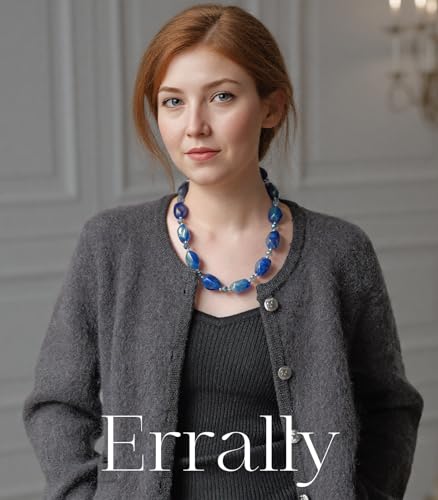 Chunky Beaded Choker Necklaces for Women Large Beads Statement Necklace Collar Costume Jewelry Gifts for Her4