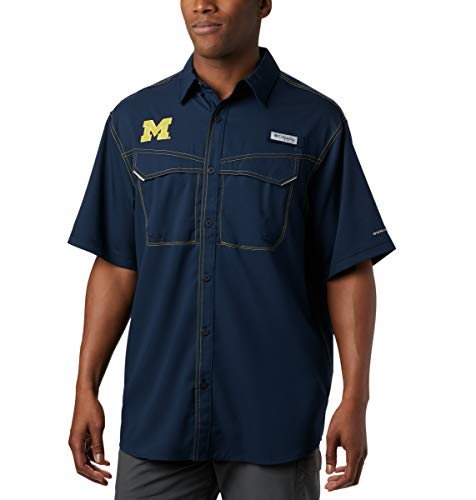 Camisa de manga corta para hombre Columbia Bonehead XM7891 de pesca deportiva