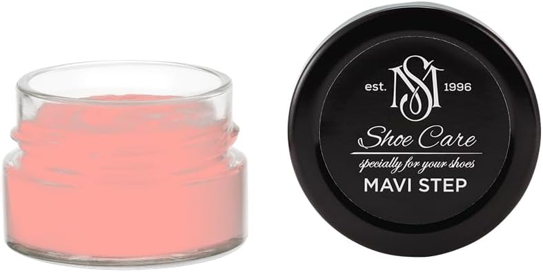 Nutritive Leather Spray - NCS S 0540-Y90R Salmon Red Pink - Deep Conditioning & Shoe Color Restoration for Smooth Leather by MAVI STEP - 1.70 fl oz / 50 ml
