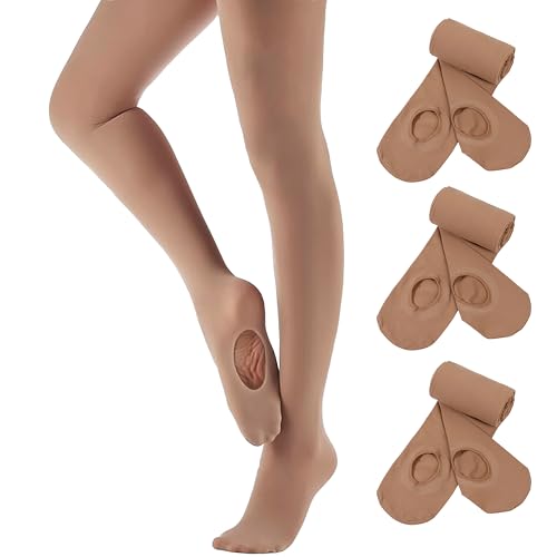3 Pairs Ballet Dance Tights -toddler Girl Women