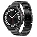 Produktbild SUNDAREE Armband Kompatibel mit Samsung Galaxy Watch 7 6 5 4 40MM 44MM/5 Pro 45MM/4 6 Classic 42MM 46MM 43MM 47MM/FE/Active 2,Schwarz 20MM Metallarmband Männer Edelstahl Metall Herren Uhrenarmband