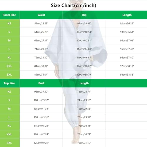 Conjunto mujer 2 piezas de lino transpirable con pantalón harem cómodo 3