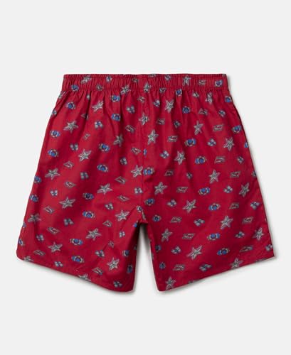Image of Jockey UB08 Boy's Super Combed Mercerized Cotton Woven Fabric Printed Boxer Shorts with Side Pockets (Pack of 2)