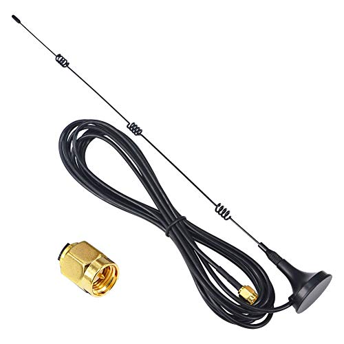 12DBi 2.4GHz SMA Antenna High Gain Omni WiFi Antenna with SMA Male Adapter RG174 3M Extension Cable for WiFi Router Amplifier Modem Network Reception