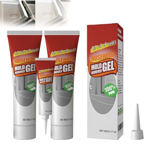 Gel dissolvant de moisissure, gel de nettoyage domestique puissant pour les espaces de carrelage de salle de bain et de cuisine, nettoyage des murs, formule sûre qui n'endommage pas les espaces de