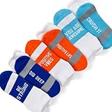Gone For a Run Motivational Ankle Socks - Get Well Soon - 3 Pack - Inspirational Running Socks for Women - Runners Gifts - Multicolor