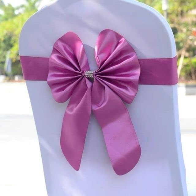 Bows sash Chair Sashes,Wedding Chair Covers, Sash Elastic Bow Tie Chair Sashes Band for Wedding Party Hotel Banquet Event Decoration (Color : Red) (Color : Royal Blue)