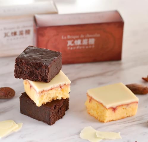 横濱元町 霧笛楼 横濱煉瓦アソート 2種類 4個入 1箱 袋付き フォンダンショコラ ショコラブラン チョコレート プレゼント お返し 横浜 お土産 むてきろう