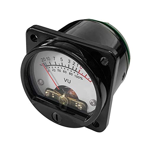 2 Pcs VU Meters Board Power Amplifier Portable with Warm Yellow Backlight VU Meter Amp with Driver Board