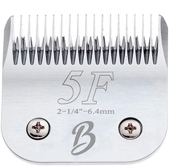 Bucchelli Detachable A Series 5f Blade Dog Grooming Cuts Length 1/4" - 6.4mm Japanese High Carbon Steel 6.4 mm Clipper Blade 5f | Detachable Blade Clippers (Compatible A5 Series(B5F)