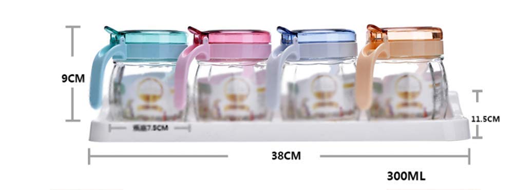 Boîte à épices Boîte à épices Cuillères, Boîte à épices Set Cruet en Verre Pot d'assaisonnement Boîte d'assaisonnement Boîte d'assaisonnement Salière Cuisine Ménage Ensemble