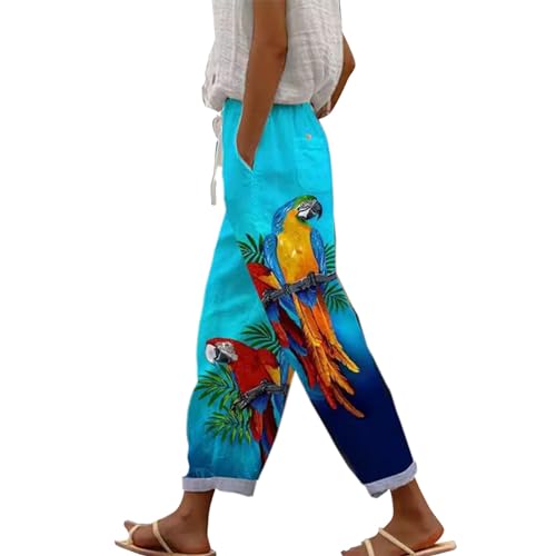 Pantalon en lin femme ample contre la chaleur de l'été