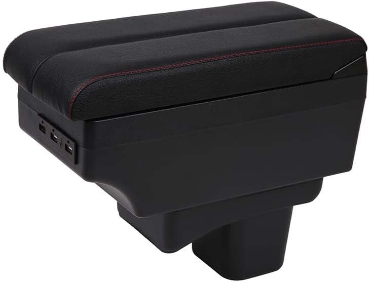 for Suzuki Swift armrest box universal car center console modification accessories double raised with USB 2005-2022