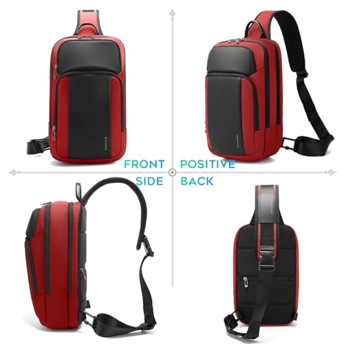 Image of BANGE Sling Bag, Large Men's Cross Body bags, Men's Shoulder Bags for Work, Walking, Travel, Hiking