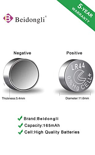 Lr44 Batteries 357 303 Sr44 Battery 1.5V Button Coin Cell Batteries (40Pack) #TOP3