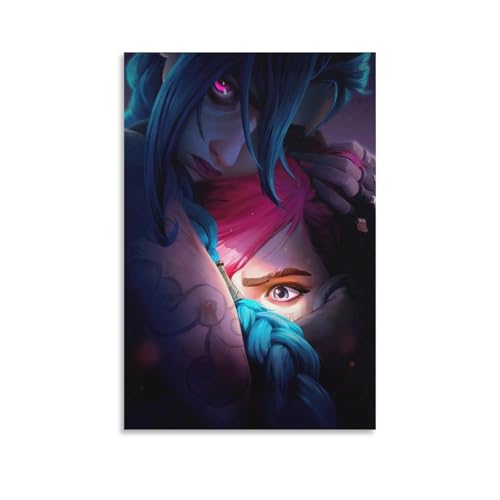 2024 Arcane Season 2 Jinx Animated Movie Poster Decorative Painting Canvas Wall Art Living Room Posters Bedroom Painting 12x18inch(30x45cm) -  EsEntL, d888q4lz4wfe