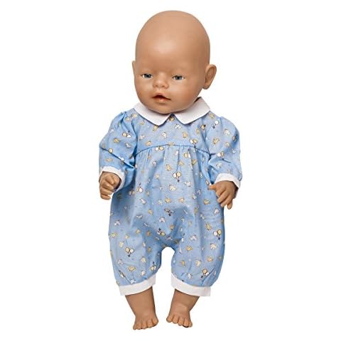 Dolls Pale Blue Romper with Chick and Balloon design.Suitable for dolls 12-14 inches [30-35 CM]such as GOTZ,COROLLE,ZAPF,MY LITTLE BABY BORN,MY FIRST BABY ANNABELL.MY LITTLE ALEXANDER ROMPER ONLY , DOLL NOT INCLUDED Cover