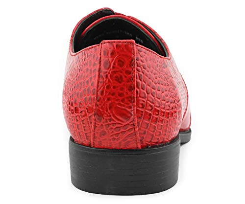 Image of Bolano Bandit Men's Alligator Print Cap-Toe Oxford Dress Shoes