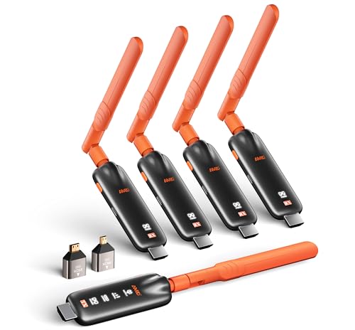 AIMIBO 4K Wireless HDMI Sender und 4 Empfänger für Konferenzräume & Büro