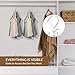 ZEDODIER Tank Top Hanger, 2 Pack Rotatable Bra Organzier for Closet, Max 48 Storage Capacity Sport Bras Holder, Metal Space Saving Closet Organizers and Storage, Silver