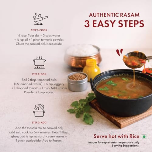 Image of MTR Rasam Powder | Traditional Masalas | Authentic Spiced South-Indian Soup | 200g