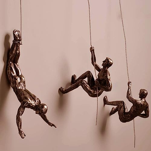 Modirnation B095PTQVSX_CA NARF The Alpinist' Modern Hanging Wall Figurine, Retro Stylish Resin Statue For Home And Office Decor, Nordic Art/Wall Sculpture thumb #2